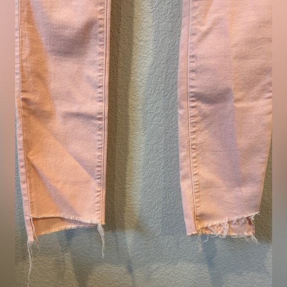 Mother Women’s Pink Lemonade The Looker Ankle Step Frey Pant - 25 - Picture 4 of 9